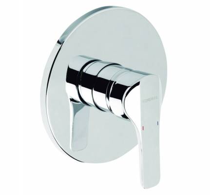 Baterie incastrata cu mixare pentru dus