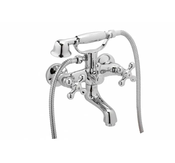 Baterie mixer pentru baie cu kit placata cu crom