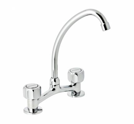 Baterie cu gat lebada 6&QUOT; pentru bucatarie - montaj chiuveta