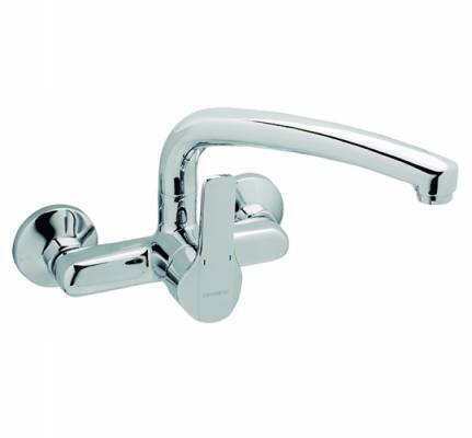 Baterie 15 cm cu mixare pentru bucatarie - montaj perete
