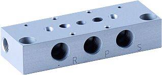 Placa individuala - Distribuitor 5/2 bistabil, montaj placa - pneumo-electric