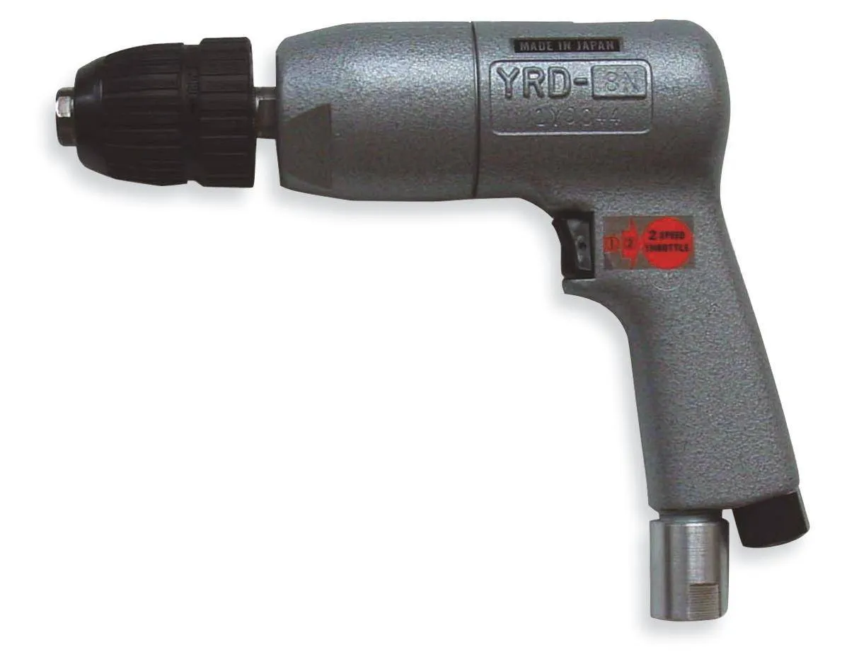 Masina de gaurit pneumatica 3/8 x 24UNF - 0,38 kW - 1900 rot/min - tip pistol