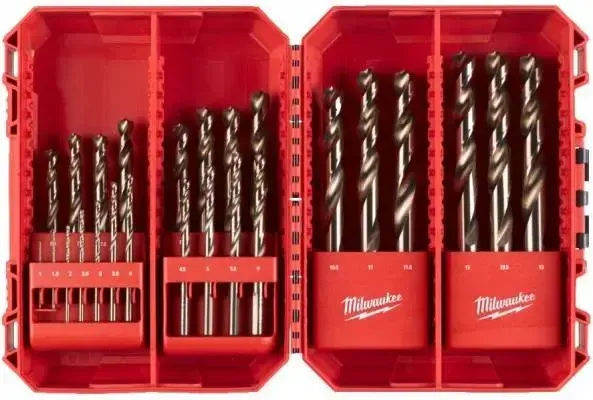 Burghie RED COBALT pentru metal - HSS-Ground - DIN 338