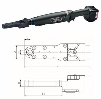 Cheie unghiulara cu cap decalat si baterie SW 12, 18V, 5-11 Nm - shut-off