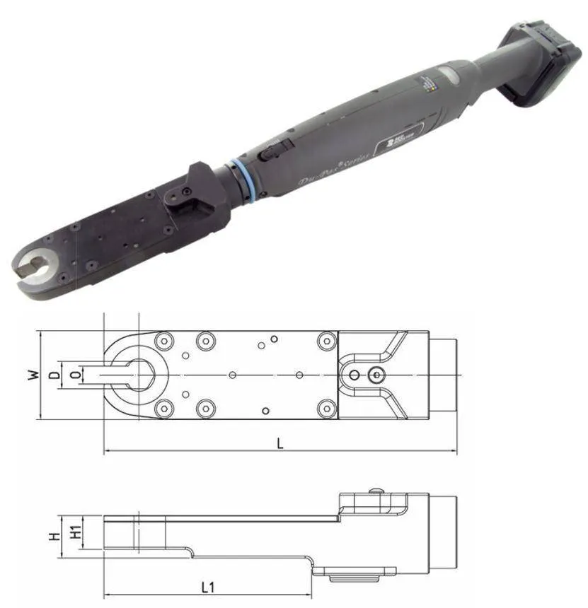 Cheie unghiulara cu cap decalat si baterie SW 19, 18V, 7-13 Nm - shut-off