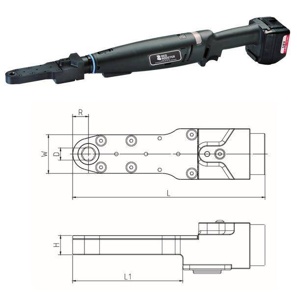 Cheie unghiulara cu cap decalat si baterie SW 19, 18V, 8-17 Nm - shut-off