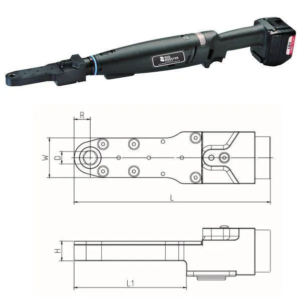 Cheie unghiulara cu cap decalat si baterie SW 19, 18V, 8-17 Nm - shut-off