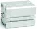 Cilindru compact UNITOP simpla actiune magnetic, tija filet exterior - arc frontal