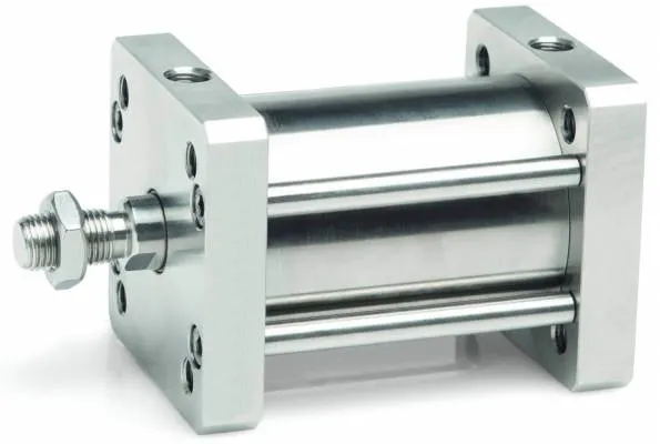 Cilindru compact inox simpla actiune magnetic - arc frontal, ISO 21287