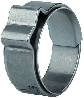 Colier furtun - cu o ureche si inel interior - Inox
