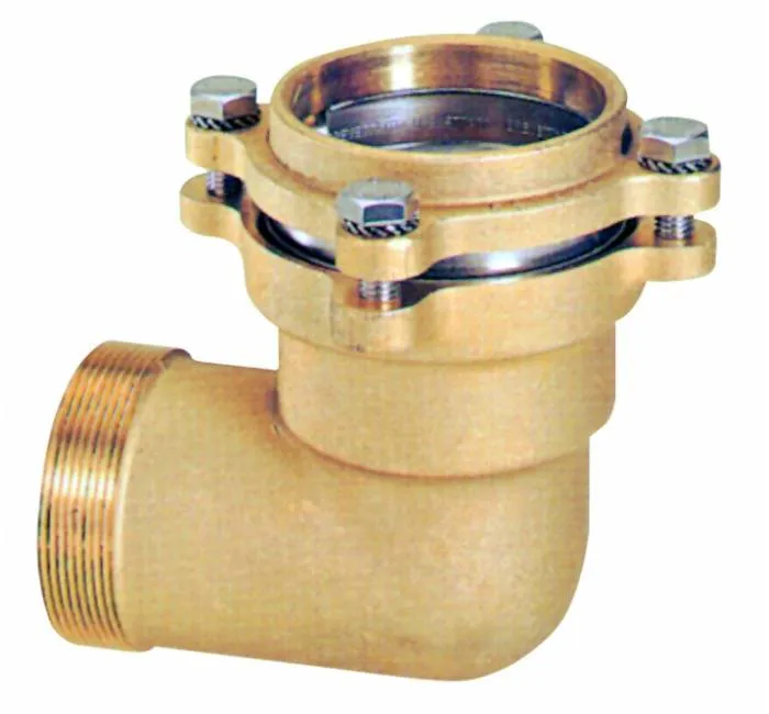 Conector L pentru teava cu filet exterior si flansa