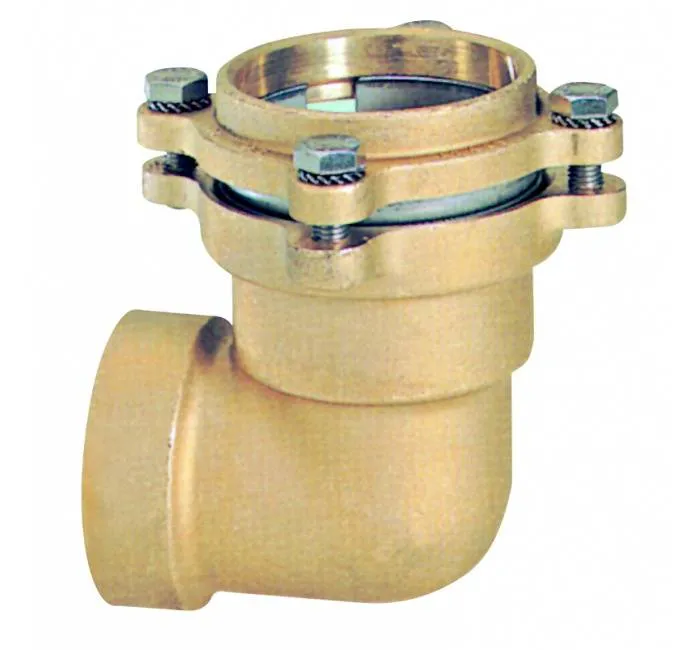 Conector L pentru teava cu filet interior si flansa