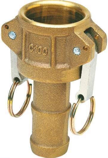 Conector KAMLOK din alama, cu conector furtun, tip C
