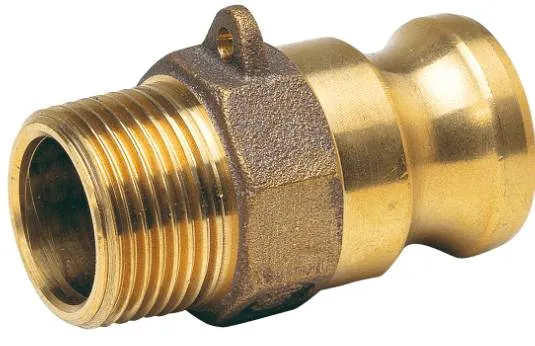 Conector KAMLOK din alama, cu filet exterior, tip F