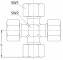 Conector cruce, din otel galvanizat