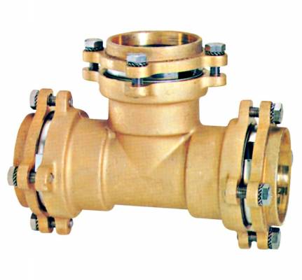 Conector T cu flansa pentru teava PE Ø 80 mm