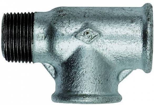 Conector T cu 2 filete int. Rp 1 1/4&QUOT; si un filet ext. R 1 1/4&QUOT; in lateral, din fonta maleabila