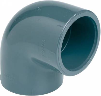 Cot 90°,conexiuni prin lipire, 110 mm, PVC-U