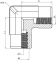 Cot hidraulic 90° cu filete interioare 3/8&QUOT; BSP