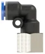 Cupla L push-in cu filet cilindric interior, seria standard
