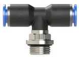 Cupla T push-in, filet cilindric exterior cu O-ring, seria standard