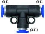 Cupla T push-in, seria Mini
