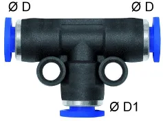Cupla T push-in, seria Mini