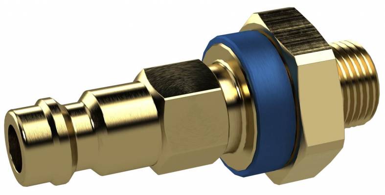 Cupla rapida tata ne-interschimbabila cu filet exterior G 1/4&QUOT;, albastru, DN 5