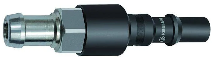 Cupla tata cu adaptor furtun si supapa de siguranta DN 8, ISO 6150 C