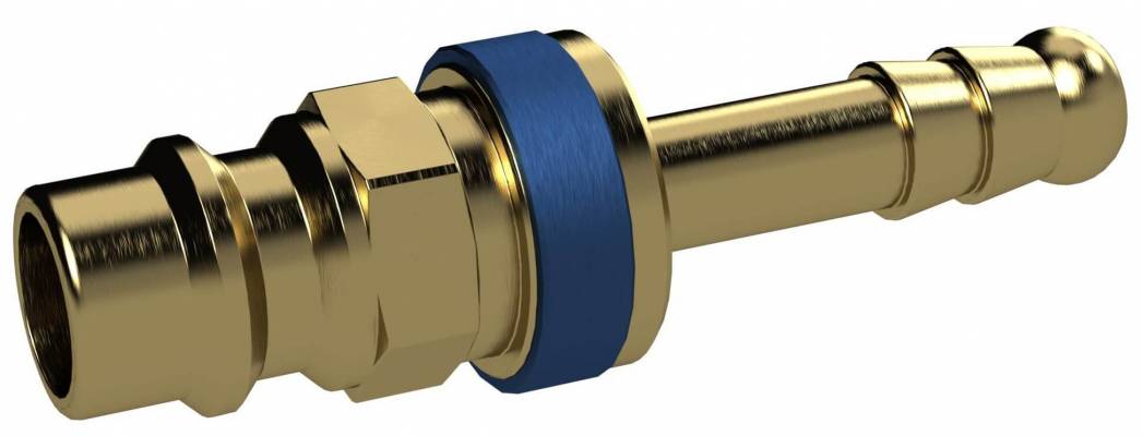 Cupla rapida tata ne-interschimbabila cu Ø int 6 mm, albastra DN 7,8