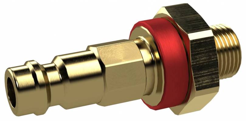 Cupla rapida tata ne-interschimbabila cu filet exterior G 1/4&QUOT;, rosu, DN 5