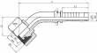Cupla rotativa 45° cu filet interior metric, Ø 22L, 30x2, DN 3/4&QUOT;