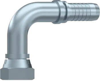 Cupla rotativa 90° cu filet interior BSP, con 60°