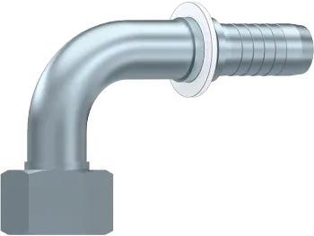 Cupla rotativa 90° cu filet interior metric