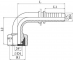 Cupla rotativa 90° cu filet interior metric, Ø 25S, 36x2, DN 1&QUOT;