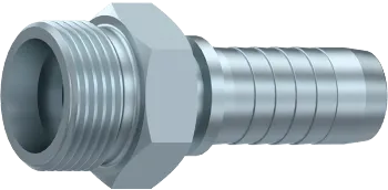 Cupla rotativa dreapta cu filet exterior metric