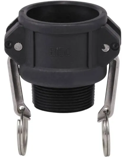 Cupla KAMLOK din PP, cu filet exterior, tip B