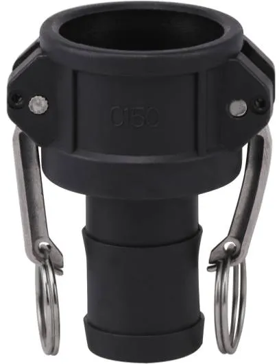 Cupla KAMLOK din PP, cu conector furtun, tip C