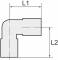 Cupla L push-on 12/9 cu filet cilindric exterior G 1/8&QUOT; - Polipropilena