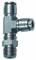 Cupla L-T push-in, rotativa, cu filet conic exterior, seria Inox, R 1/4&QUOT; - 4 mm