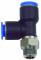 Cupla L-T push-in cu filet conic exterior etansat cu PTFE, seria standard, R 1/4&QUOT; - 10 mm