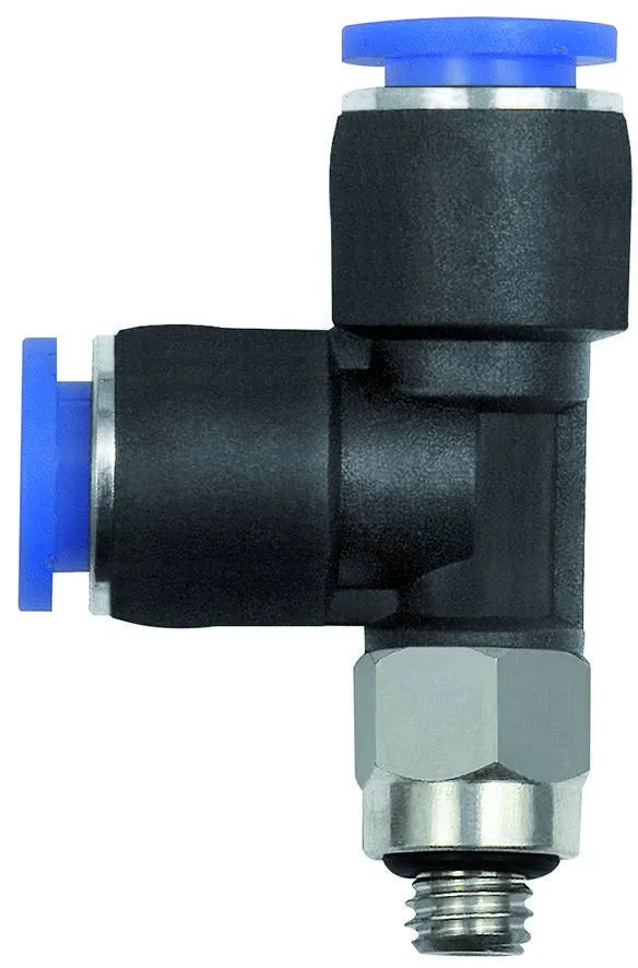 Cupla L-T push-in, filet exterior cu O-ring, seria Mini