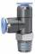 Cupla L-T push-in, filet exterior cu O-ring, seria Mini, R 1/8&QUOT; - 4 mm