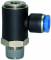 Cupla L banjo push-in cu filet conic exterior etansat cu PTFE, seria standard, R 1/8&QUOT; - 6 mm