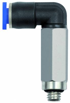 Cupla L push-in extins cu filet exterior si O-ring, seria Mini, G 1/8&QUOT; - 6 mm