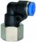 Cupla L push-in cu filet conic interior, seria standard, Rc 1/8&QUOT; - 4 mm
