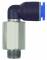 Cupla L push-in extins cu filet conic exterior etansat cu PTFE, seria standard