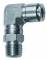 Cupla L push-in, rotativa, cu filet conic exterior, seria Inox