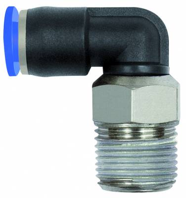 Cupla L push-in cu filet exterior, seria Mini, R 1/8&QUOT; - 4 mm