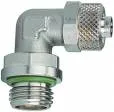 Cuple L push-on cu filet cilindric exterior cu O-ring (FKM), alama nichelata